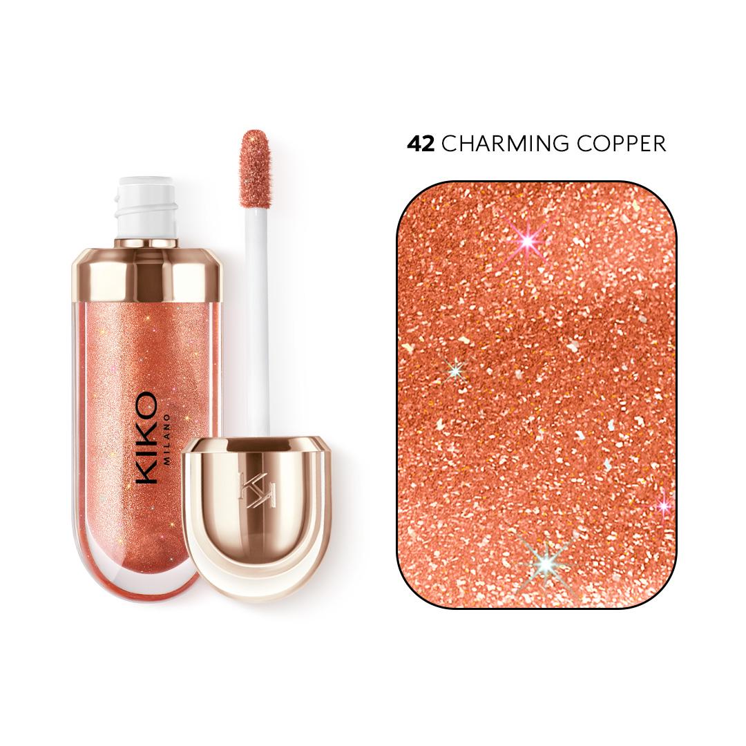 Блеск для губ Kiko Milano 3D Hydra Lipgloss Online Only 42 Charming Copper (23814539) - фото 2
