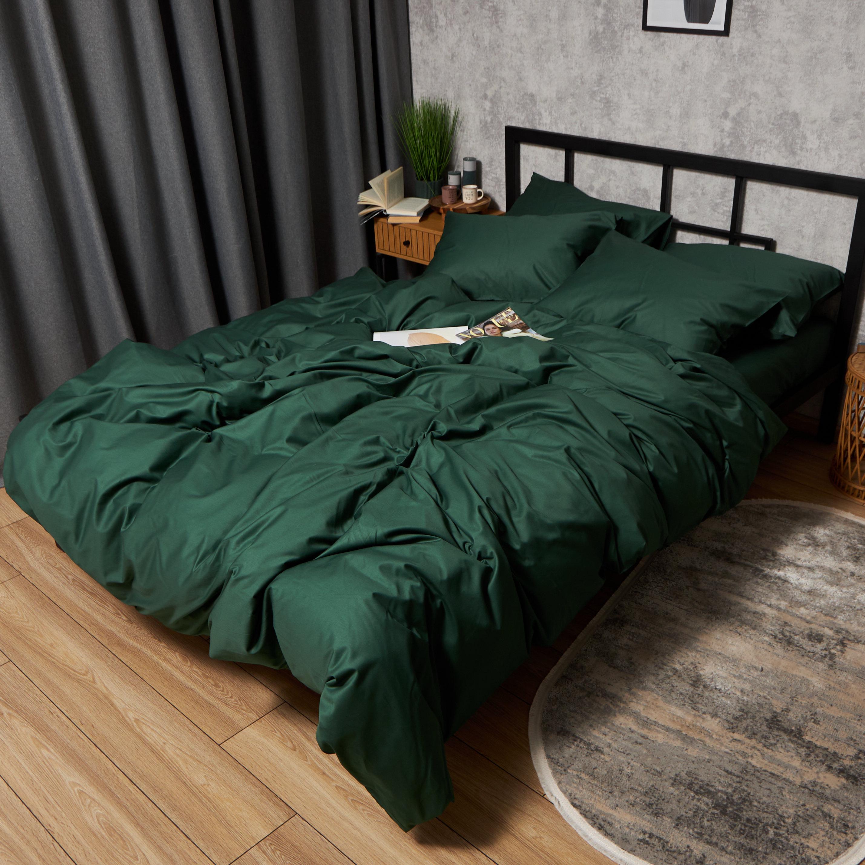 Комплект постільної білизни Moon&Star Satin Premium Evergreen Dream Полуторний Євро наволочки 2 шт. 160x220 см (MS-820010031) - фото 6