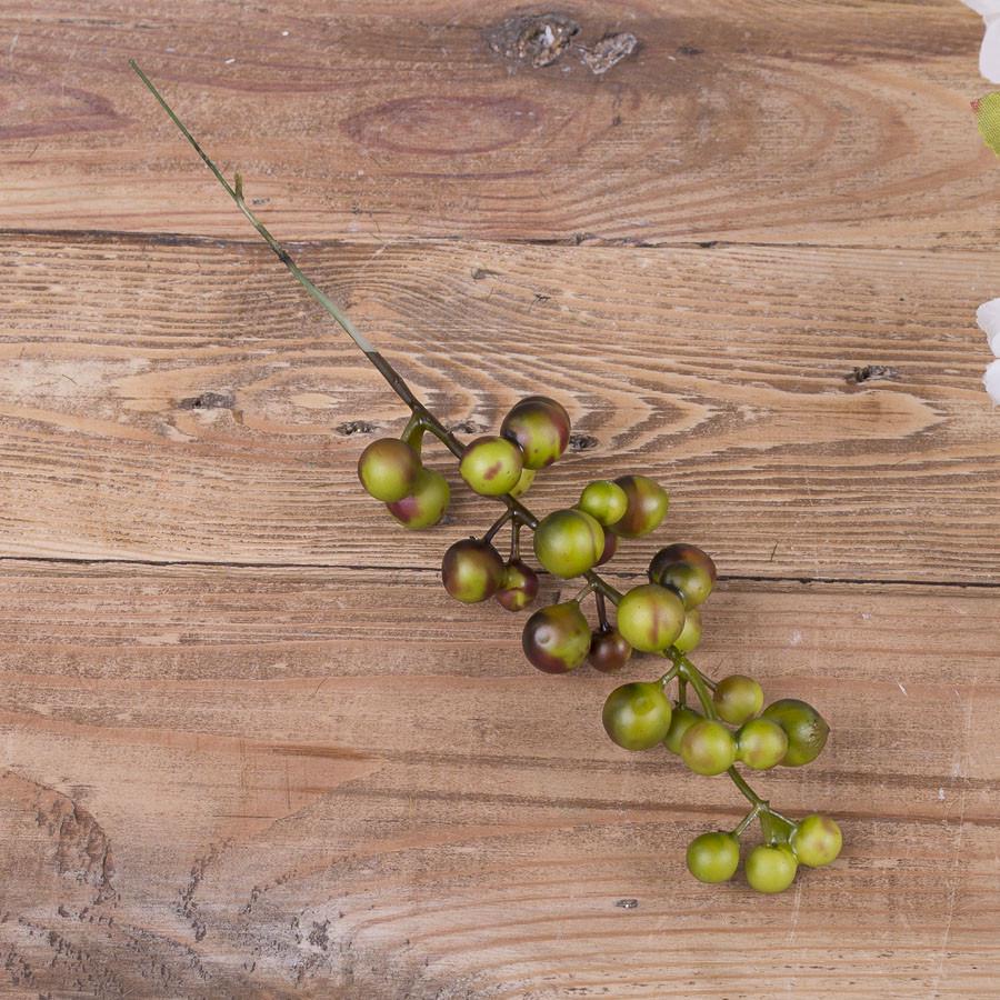 Искусственная ветка с ягодами 10 шт. (5285-2)