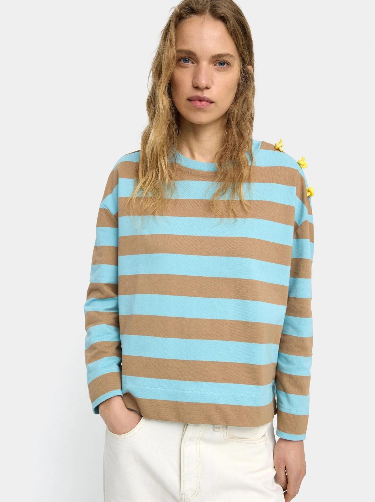 Світшот жіночий Parfois 243511 Блакитний (243511#_BM#SS2026#XS-S)