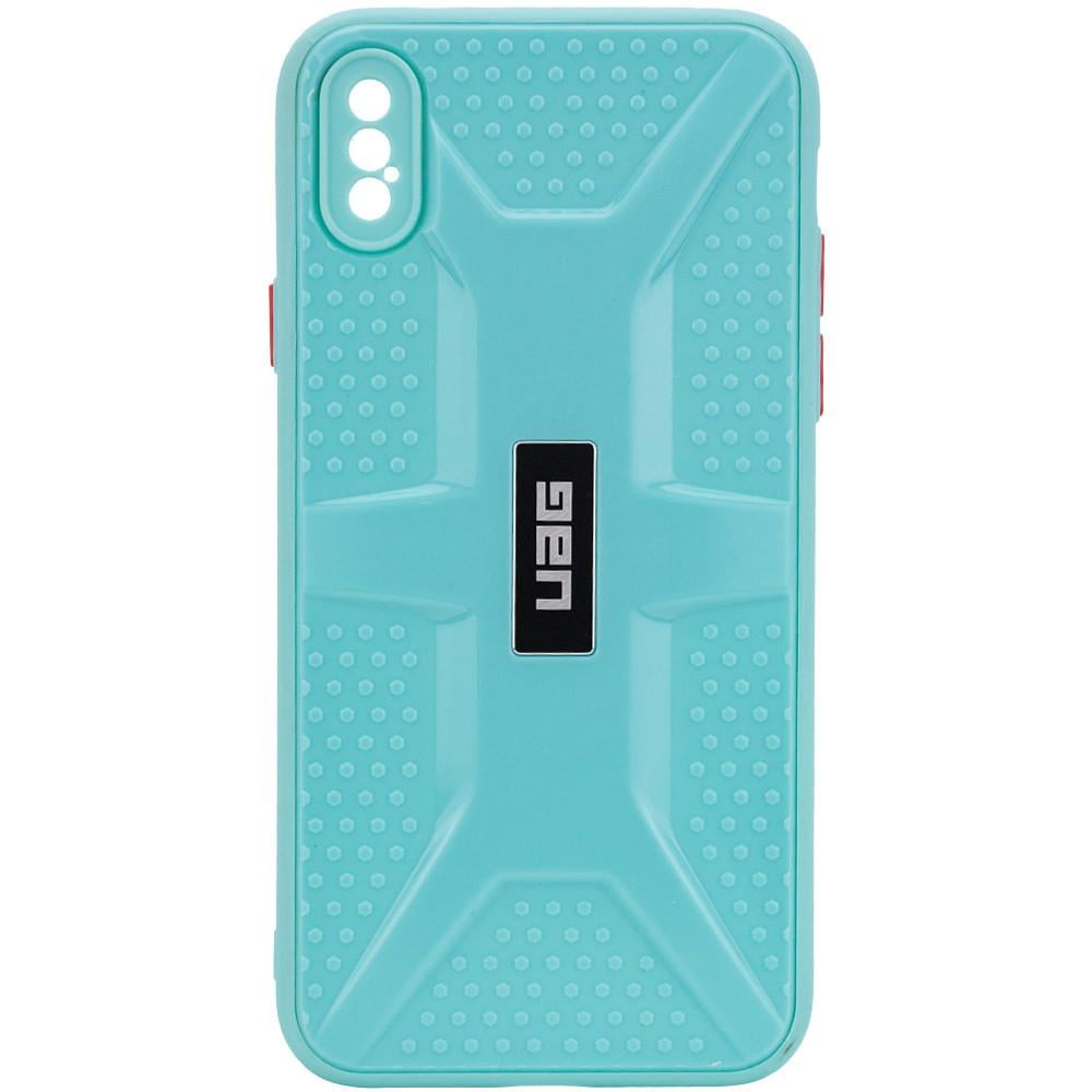 Противоударный чехол TPU+PC UAG для Apple iPhone XS Max 6.5" Бирюзовый