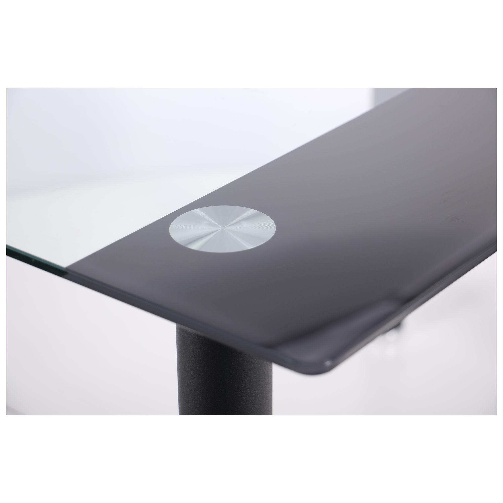 Обідній стіл AMF Аттика 750х1200х800 Сталь/Загартоване скло Чорний/Антрацит - фото 5 Обідній стіл AMF Аттика 750х1200х800 Сталь/Загартоване скло Чорний/Антрацит - фото 5