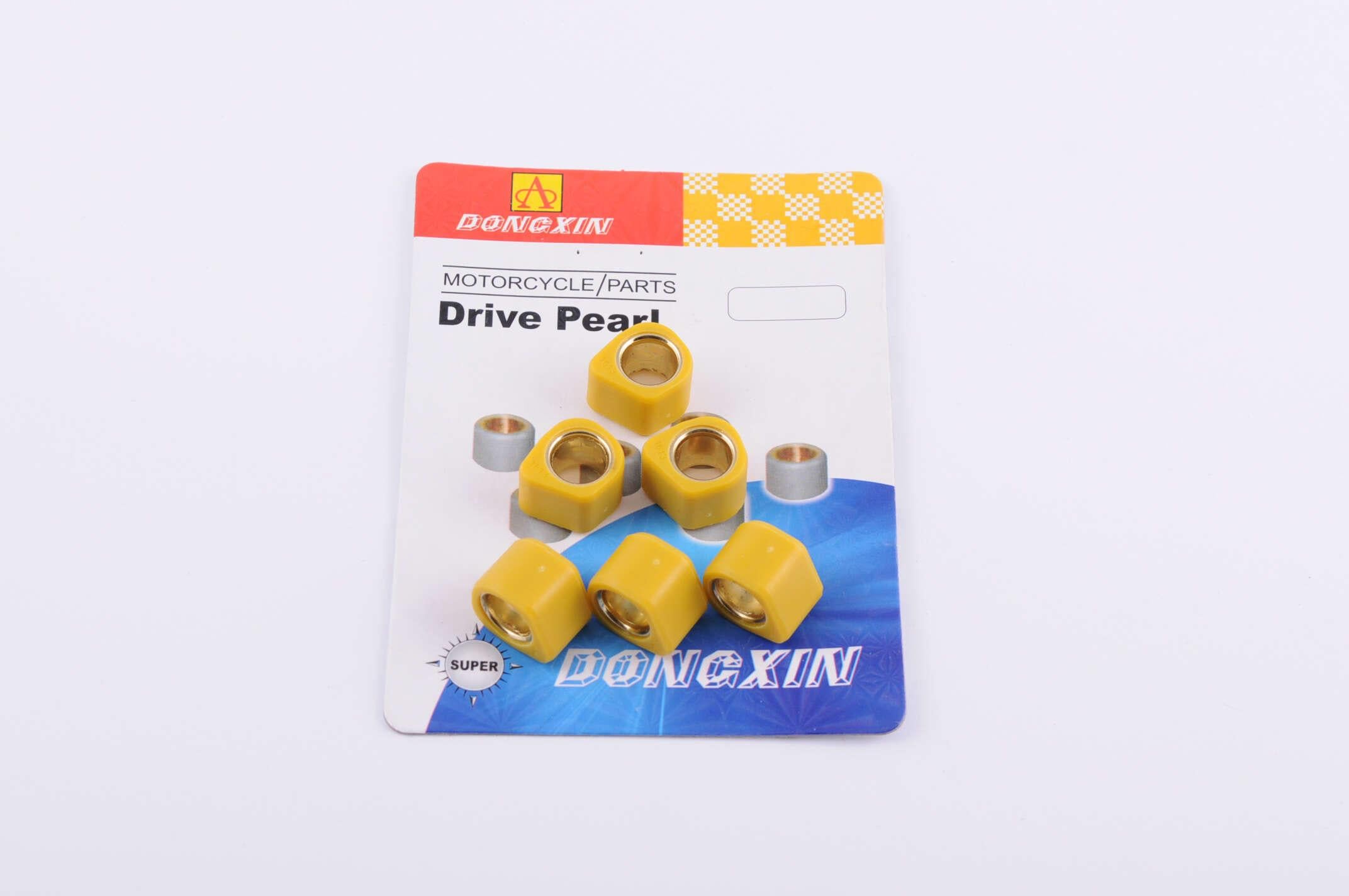 Ролики вариатора DONGXIN для Suzuki 17х12 мм 11,0 г Желтый (R-447)