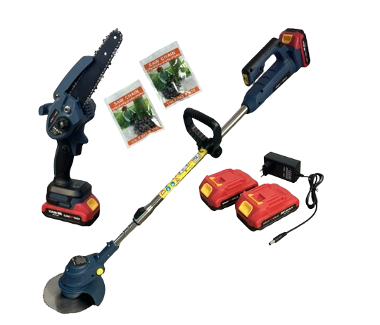 Набор Kraft World K 2в1 триммер аккумуляторный/цепная минипила (W-2581)