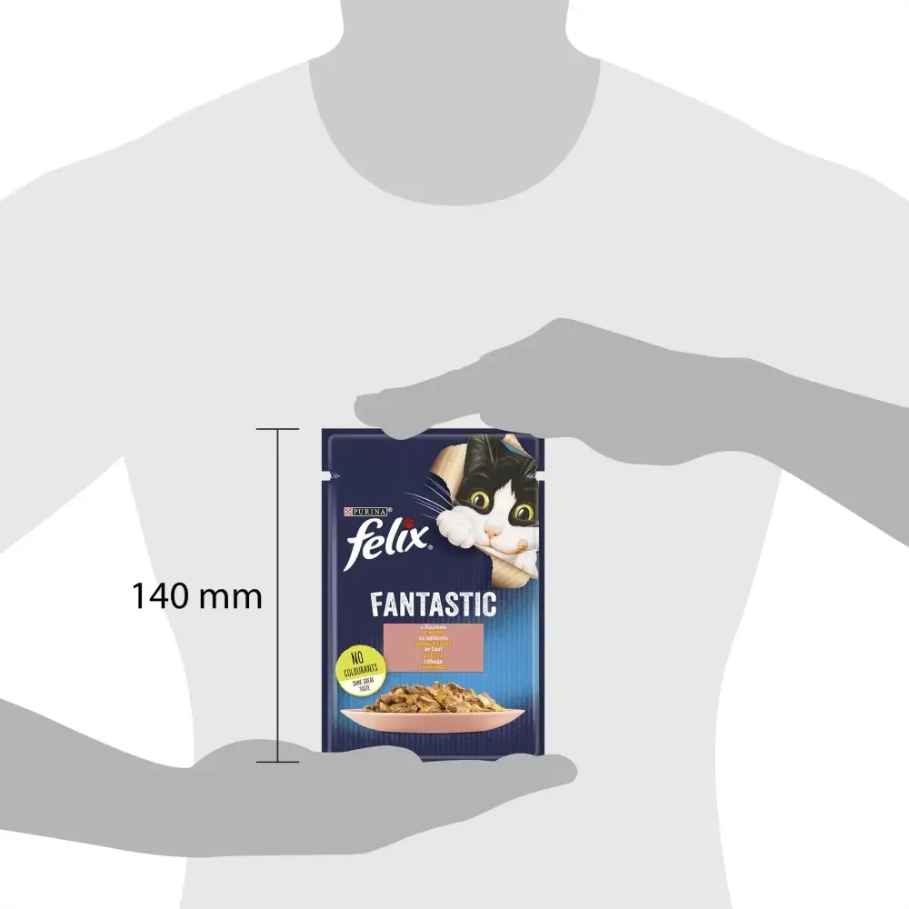 Вологий корм для котів Felix Fantastic лосось 85 г (7613039832912) - фото 3