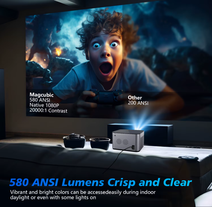 Проектор смарт Magcubic HY350 PRO 2/32GB 580ANSI 4K Full HD з автофокусом та пульт дистанційного керування - фото 7 Проектор смарт Magcubic HY350 PRO 2/32GB 580ANSI 4K Full HD з автофокусом та пульт дистанційного керування - фото 7