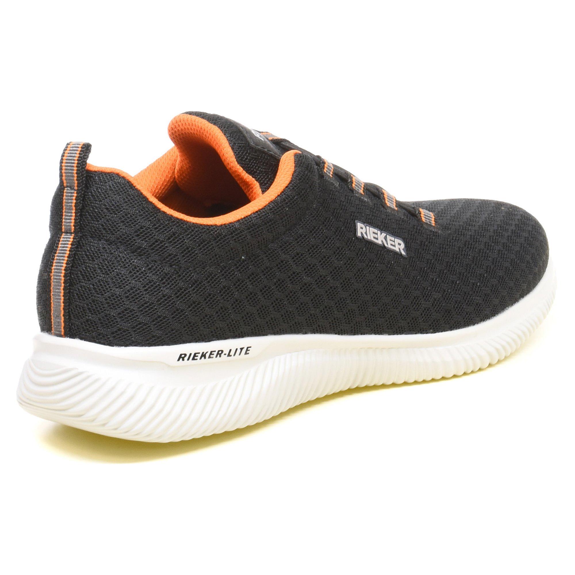 Кроссовки мужские Rieker р. 43 Черный/Оранжевый (34982-43) - фото 2 Кроссовки мужские Rieker р. 43 Черный/Оранжевый (34982-43) - фото 2