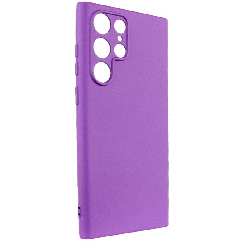 Противоударный Чехол Silicone Cover Lakshmi Full Camera (A) для Samsung Galaxy S22 Ultra Фиолетовый / Purple - фото 1