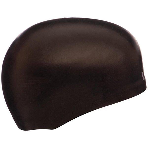 Шапочка для плавания Mad Wave Soft Fina Approved M053301 M Черный (60444176) - фото 2