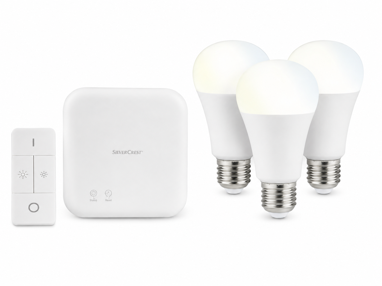 Стартовый комплект разумного освещения Livarno Home Smart Home ZigBee 3.0 E27 Gateway/пульт/3 LED лампы (3152804504)