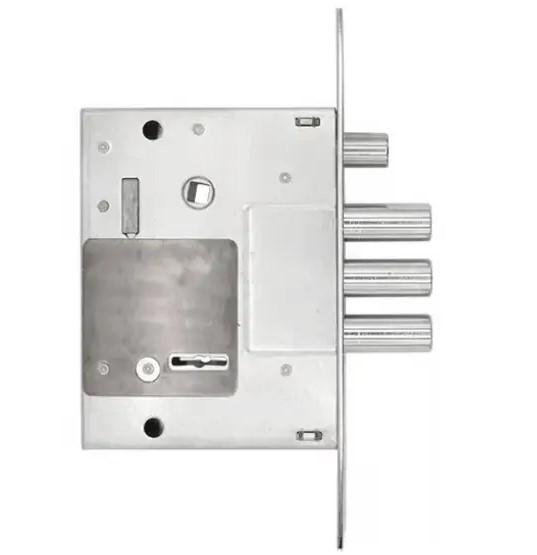 Замок сувальдный Kale 257LX планки с покрытием хром с дополнительным ригелем 5 ключей бексет 60 мм (1-30182) - фото 2 Замок сувальдный Kale 257LX планки с покрытием хром с дополнительным ригелем 5 ключей бексет 60 мм (1-30182) - фото 2