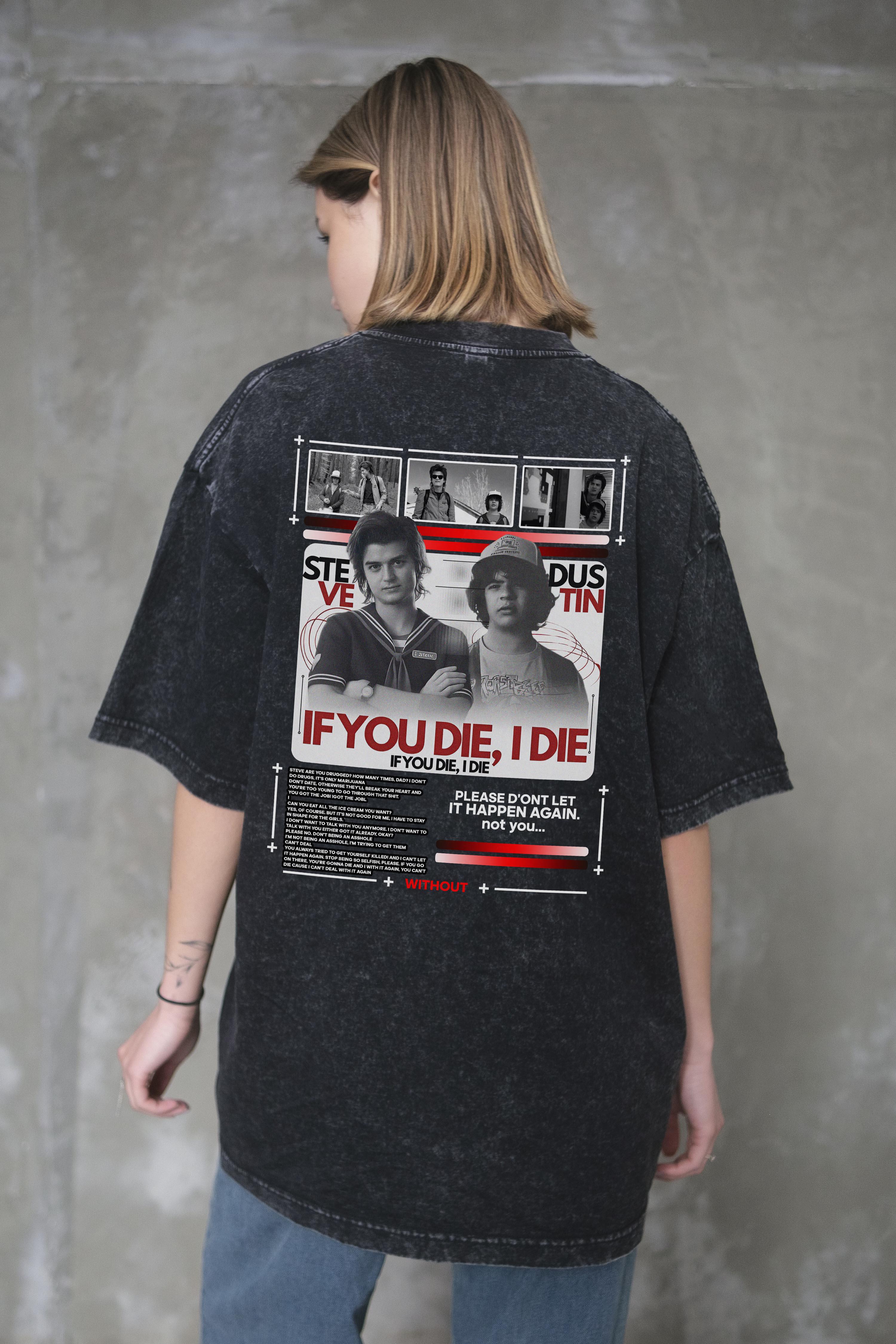 Футболка оверсайз Without Washed Die StRanger Things L/XL Black (L/XL8056328 8056329) - фото 5 Футболка оверсайз Without Washed Die StRanger Things L/XL Black (L/XL8056328 8056329) - фото 5