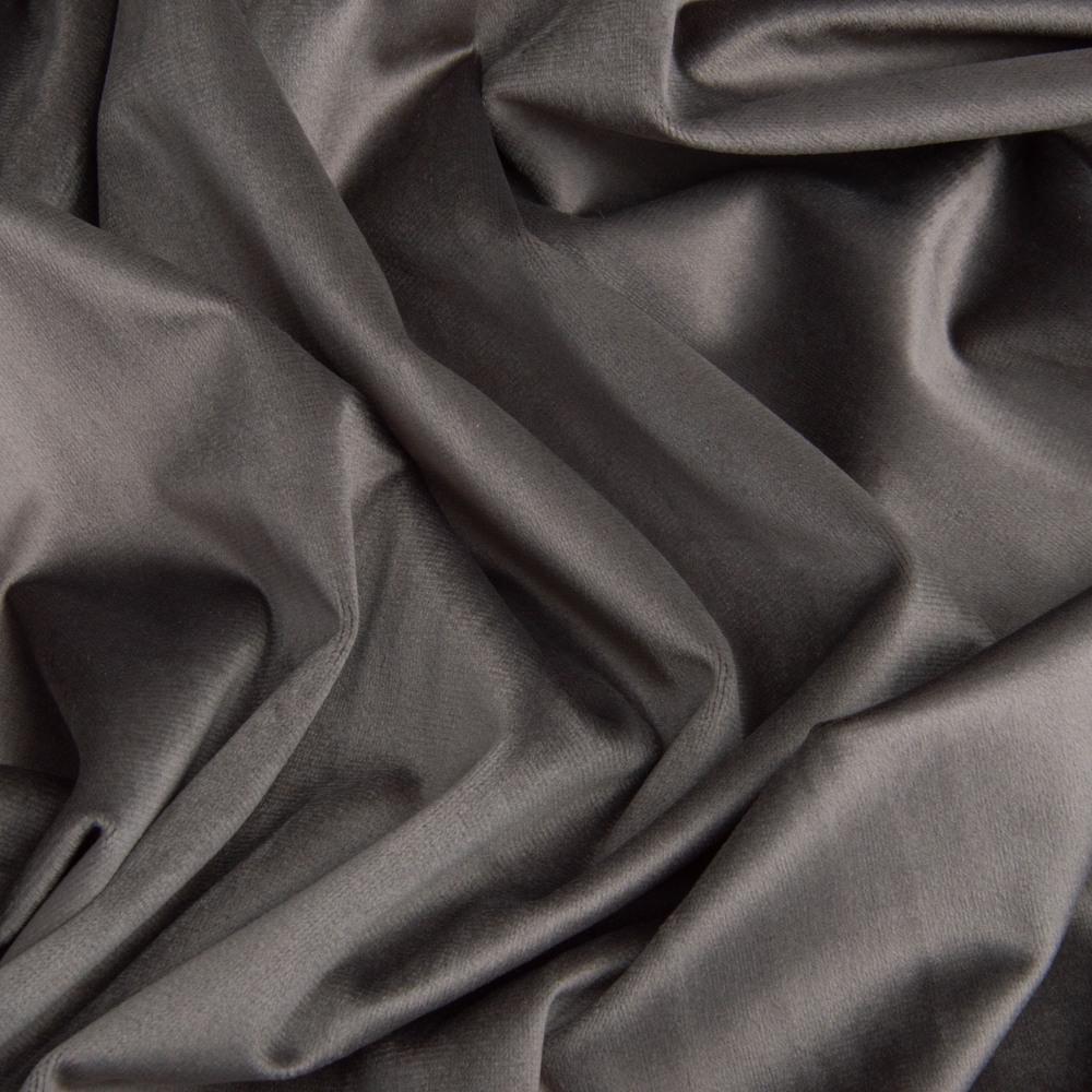 Ткань велюр однотонный Вайлет 290 гр/м2 150 см Серо-оливковый (26886) - фото 2