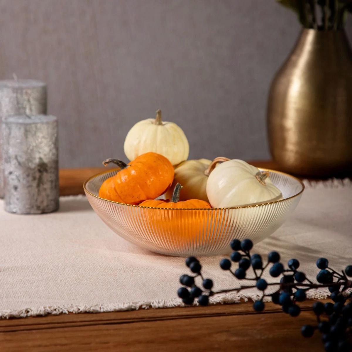 Миска Homla LYNN 25х7 см Прозрачный (237105) - фото 3 Миска Homla LYNN 25х7 см Прозрачный (237105) - фото 3