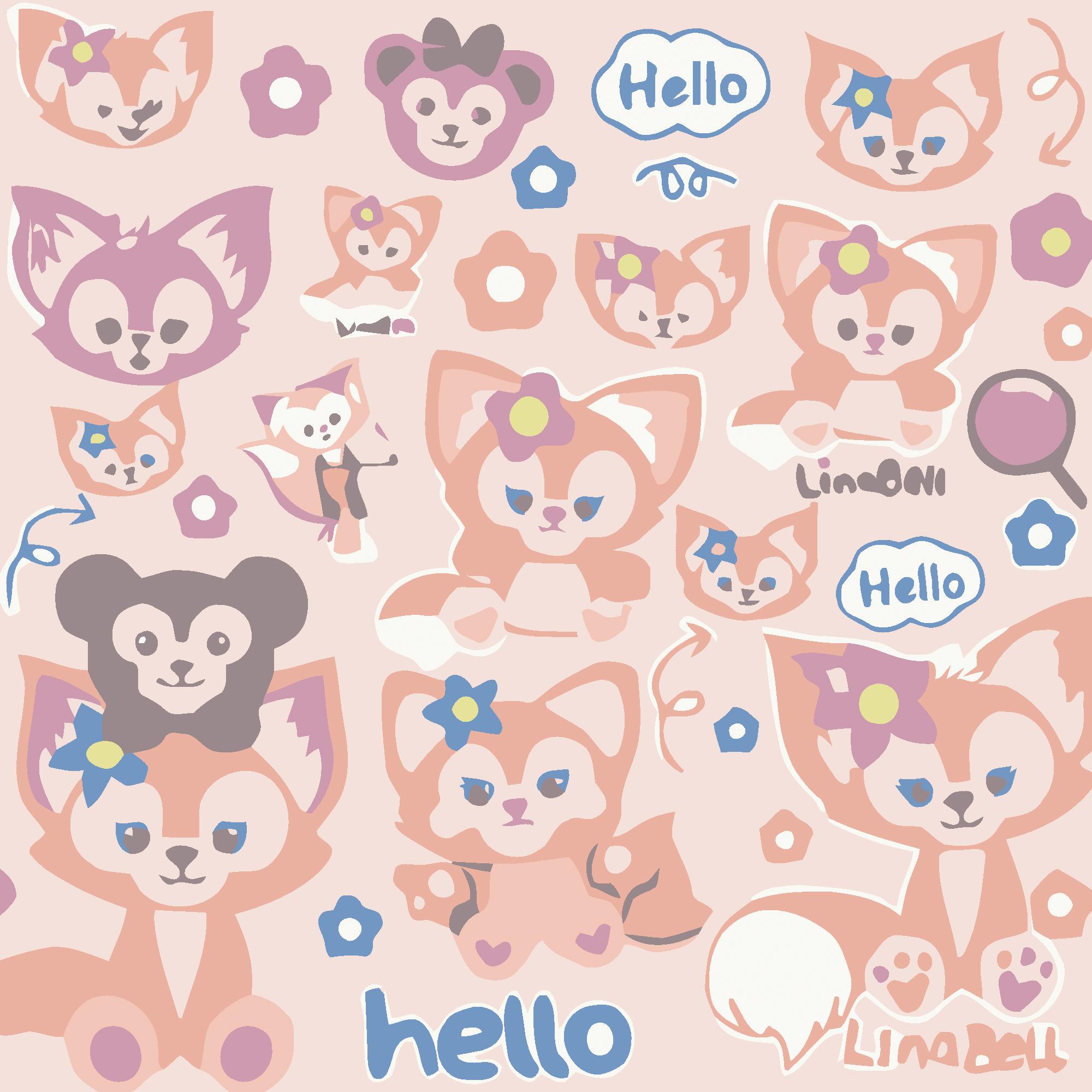 Картина по номерам Strateg Лисенки 20x20 см (Str-HH7117)