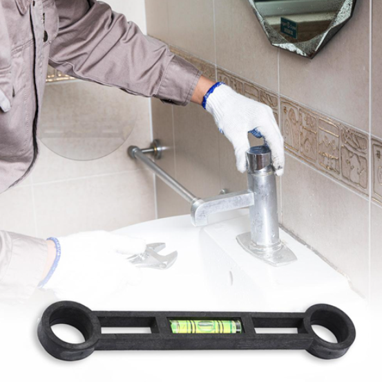 Інструмент для встановлення змішувача душа з бульбашковим рівнем пластик Black (537193) - фото 2 Інструмент для встановлення змішувача душа з бульбашковим рівнем пластик Black (537193) - фото 2