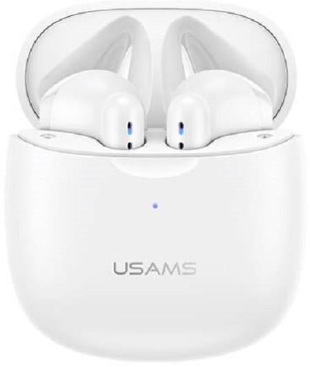 Наушники Bluetooth USAMS IA04 TWS Earbuds IA Series в чехле для зарядки BT5.0 Белый (1456270613)
