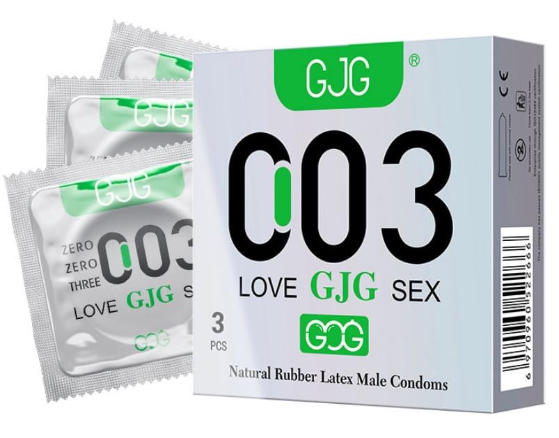 Презервативы ультратонкие GJG 003 с обильной смазкой 3 шт. White (2104619048) Презервативы ультратонкие GJG 003 с обильной смазкой 3 шт. White (2104619048)
