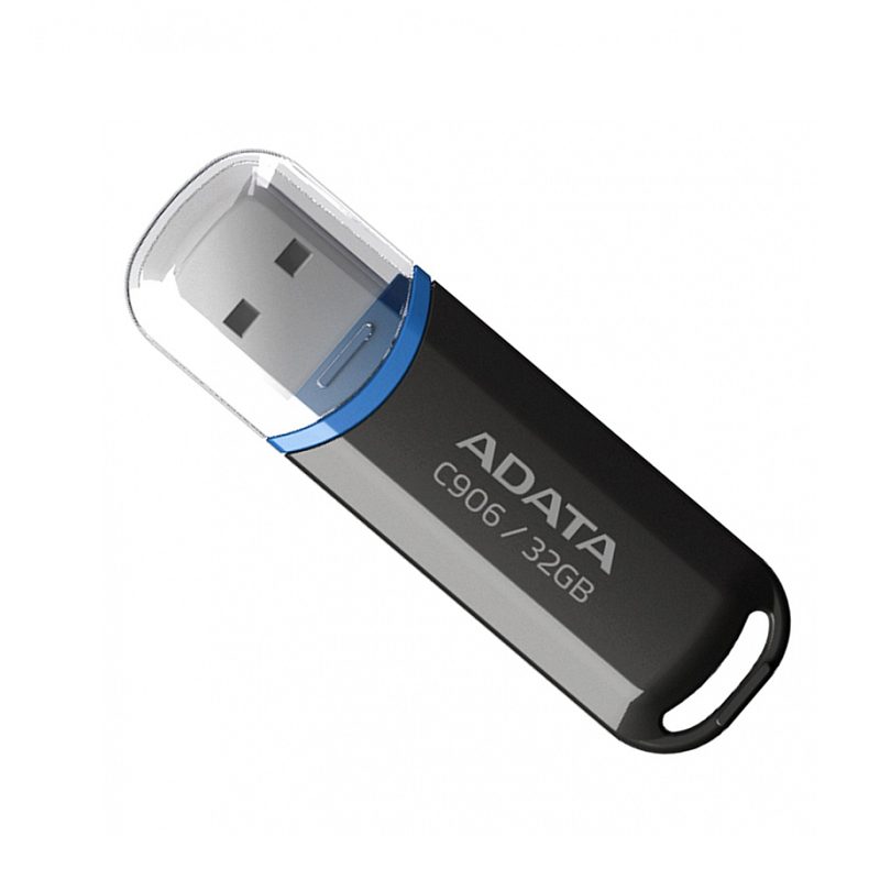 Флеш-память USB ADATA USB 2.0 C906 32Gb Black (24621)