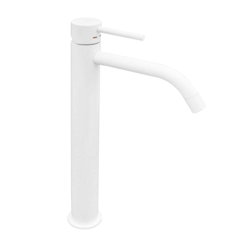 Смеситель для умывальника Paffoni Light LIG081BO высокий однорычажный Белый (143262)
