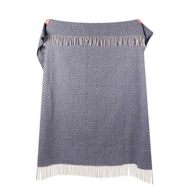 Плед ромб 140х200 см Темно-синий - фото 3 Плед ромб 140х200 см Темно-синий - фото 3