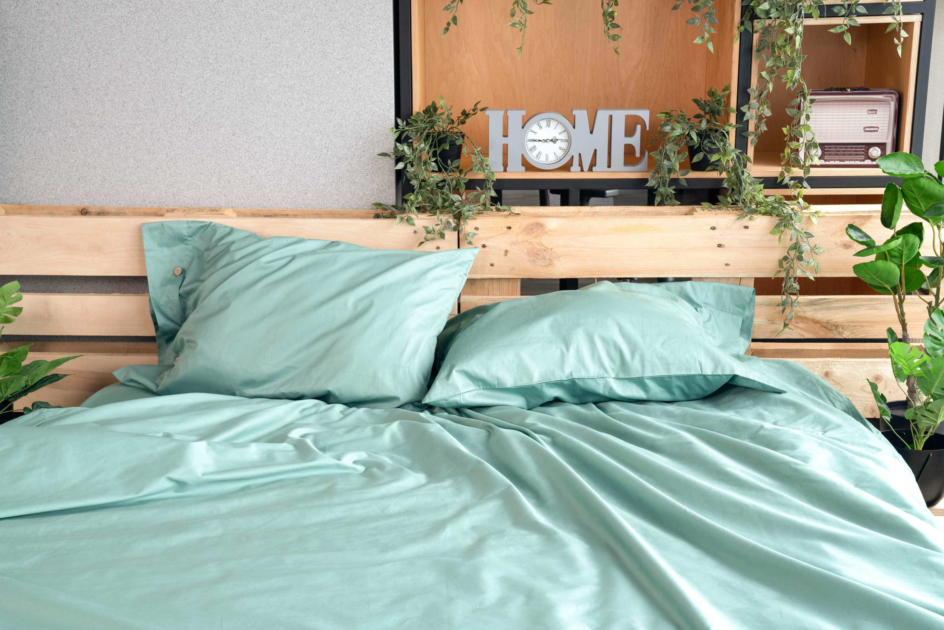 Простынь на резинке Ardesto Mix&Match 160х200/30 см Светло-зеленый (ART1620FSG) - фото 4