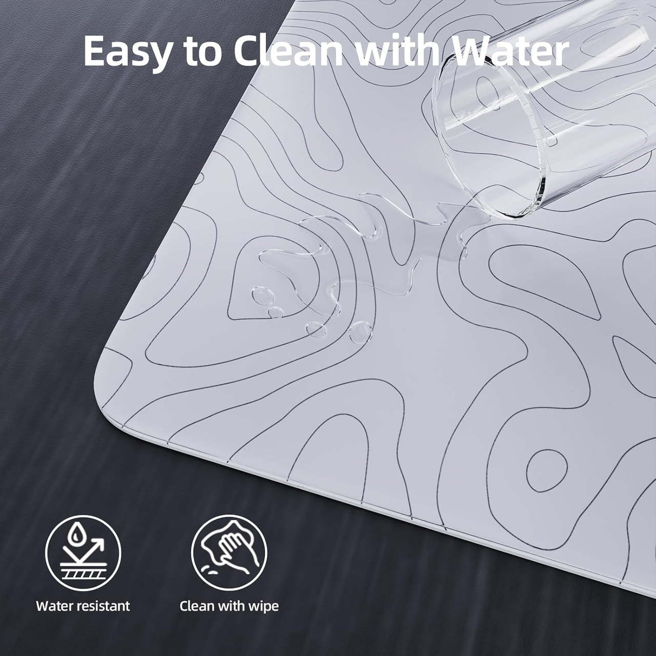 Килимок для миші скляний Attack Shark Cm05 450х400х5 мм White - фото 6 Килимок для миші скляний Attack Shark Cm05 450х400х5 мм White - фото 6