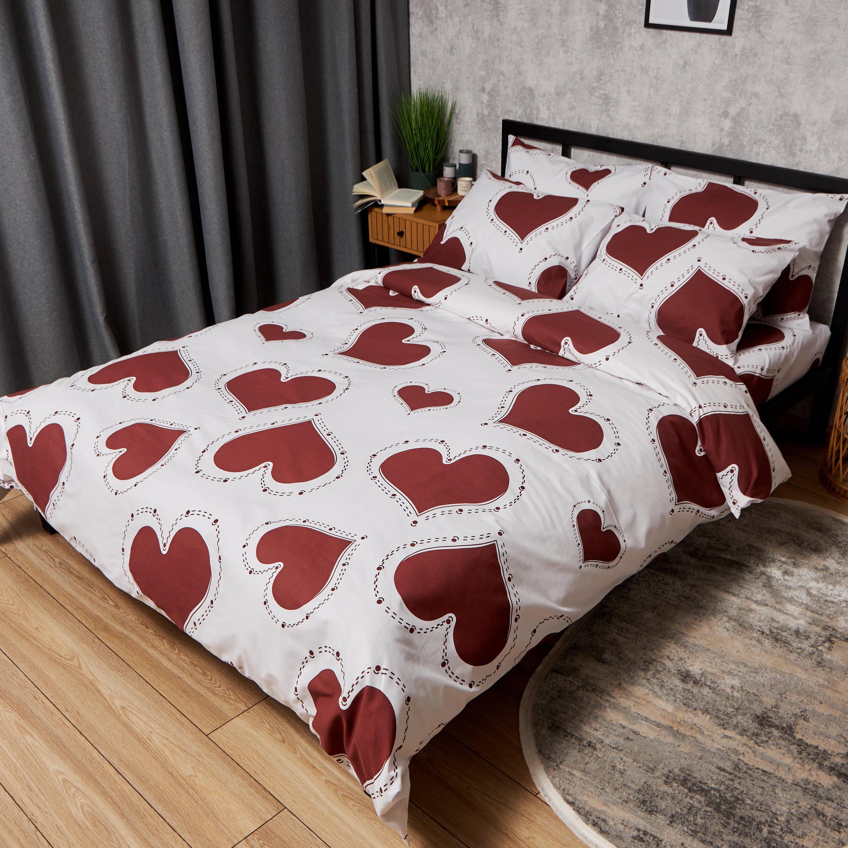 Комплект постельного белья Moon&Star Бязь Gold Люкс Romantic Mood наволочки 2 шт. King size 220x240 см (MS-820008752)