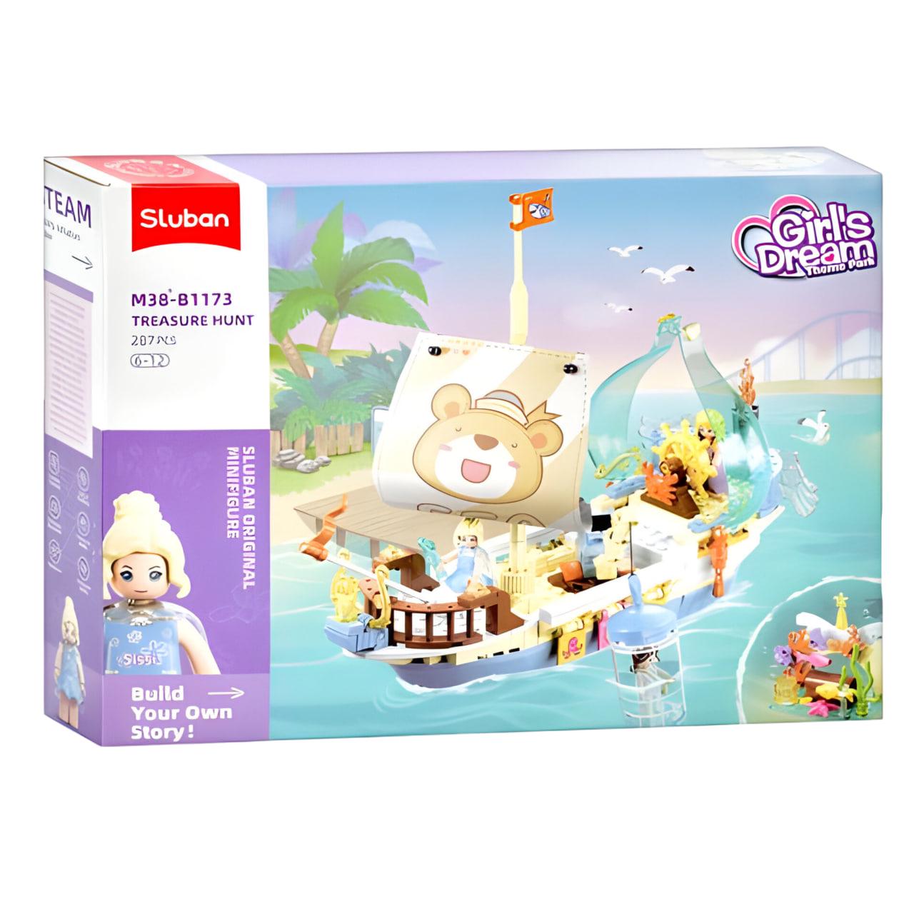 Конструктор Sluban Охота за сокровищами 287 деталей (M38-B1173) - фото 2 Конструктор Sluban Охота за сокровищами 287 деталей (M38-B1173) - фото 2