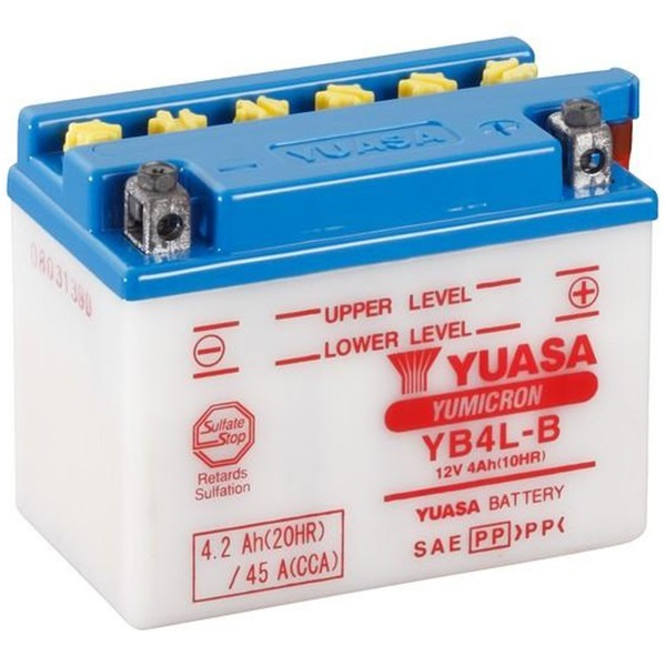 Аккумулятор YuasaBatteryEuropeGmb МОТО YuMicron Battery YB4L-B сухозаряженный 12V 4,2Ah Аккумулятор YuasaBatteryEuropeGmb МОТО YuMicron Battery YB4L-B сухозаряженный 12V 4,2Ah