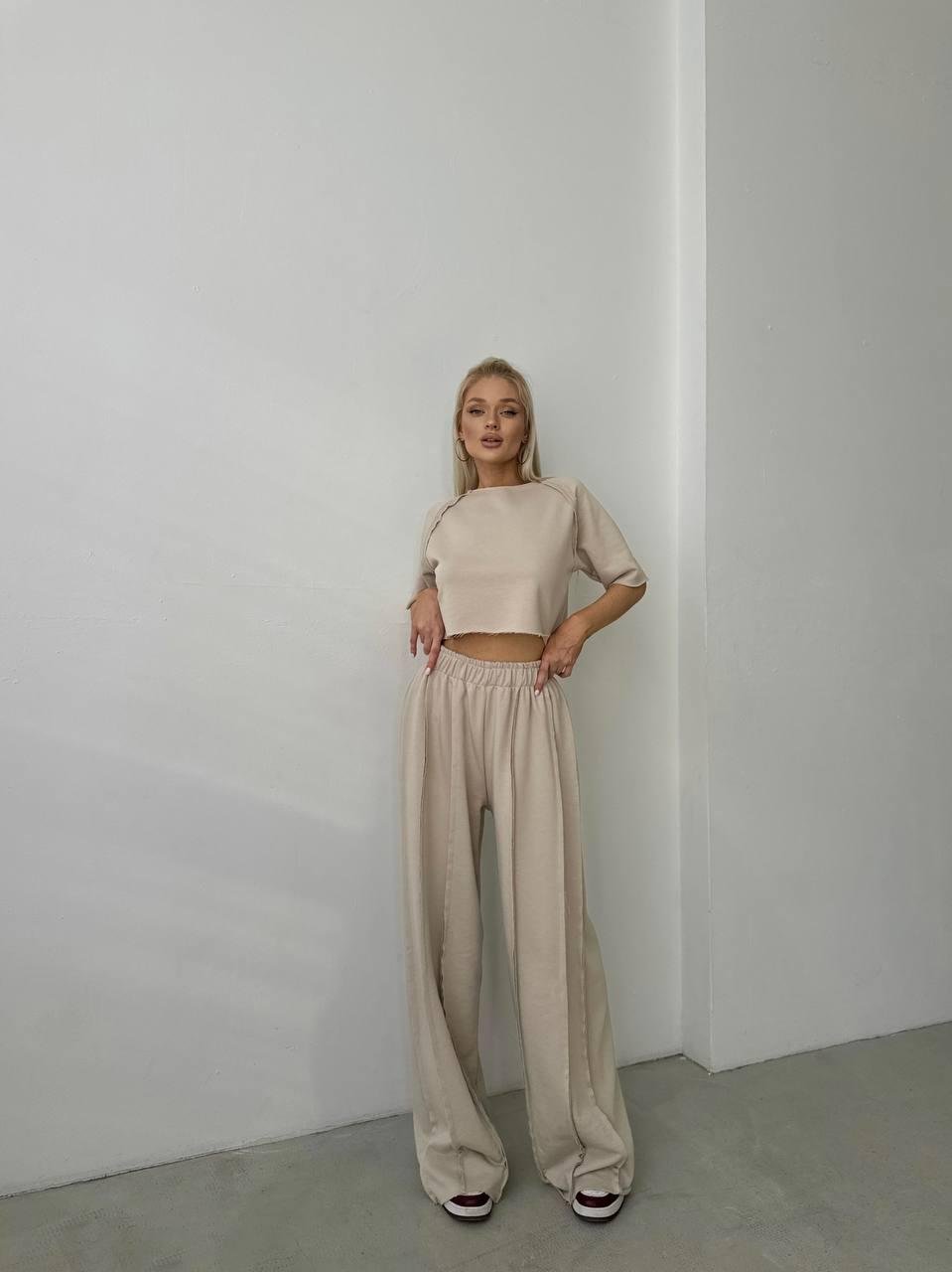 Костюм женский петля р. 42-44 Бежевый (Р4936-439/Д)