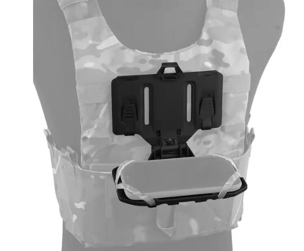 Держатель для смартфона с креплением на плитоноску Черный (7126542) - фото 5