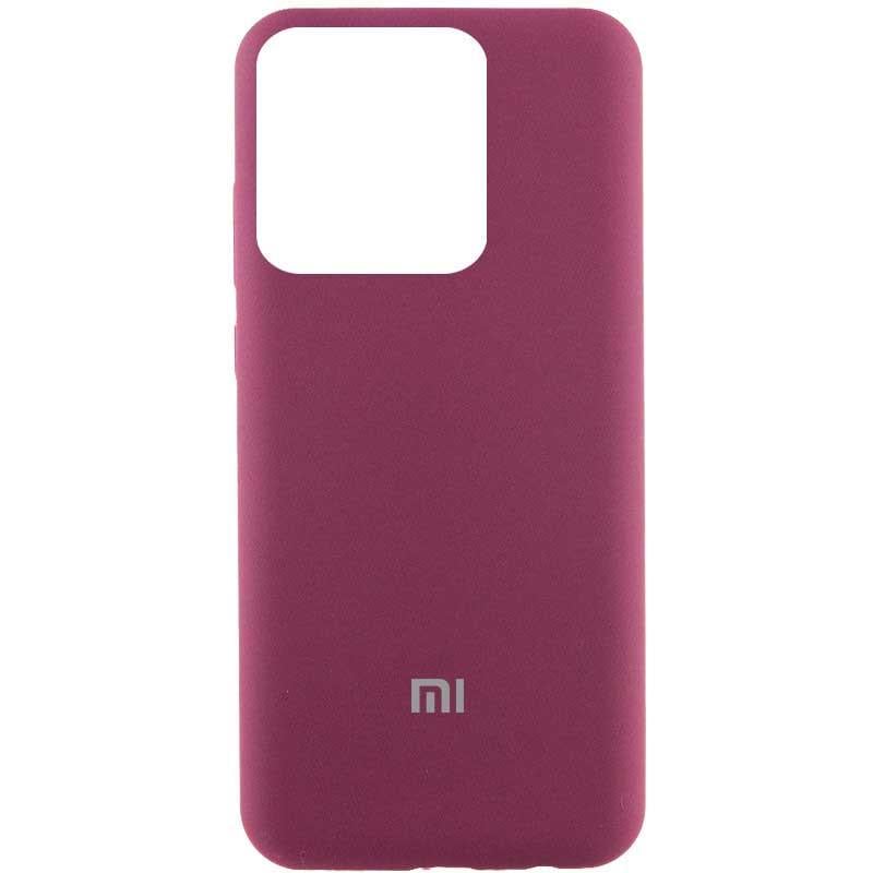 Протиударний Чохол Silicone Cover Lakshmi (AAA) with Logo для Xiaomi Poco X6 / Note 13 Pro 5G Бордовий/Plum