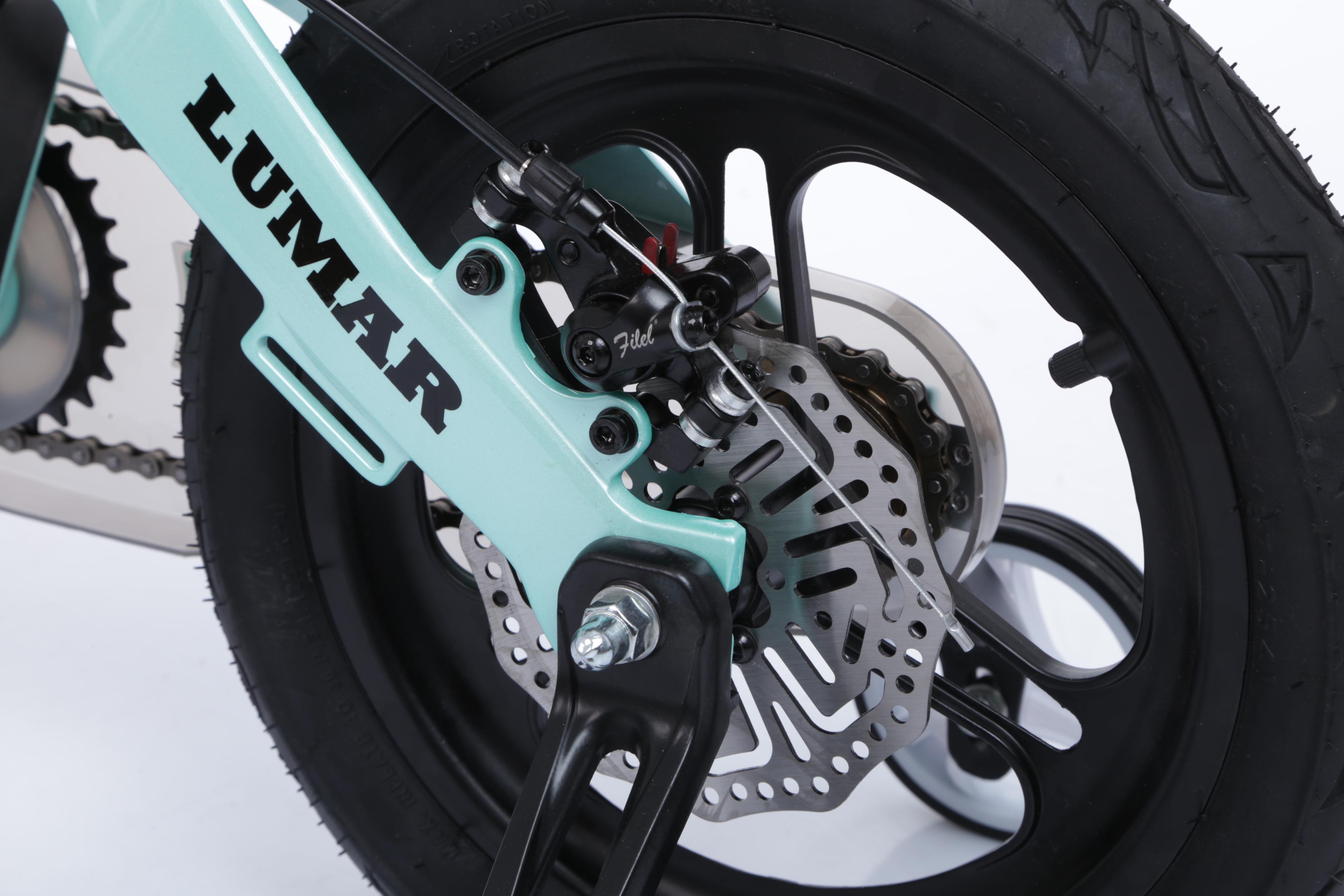 Магнієвий дитячий велосипед LUMAR 14" Бірюзовий (1404) - фото 6