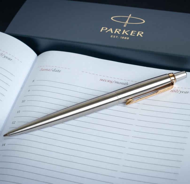 Ручка шариковая Parker JOTTER 17 SS GT BP Трезубец Желтый (16 032_R) - фото 7