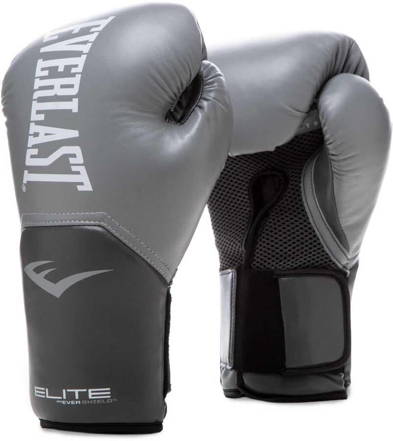 Боксерські рукавиці Everlast elite training gloves Сірий