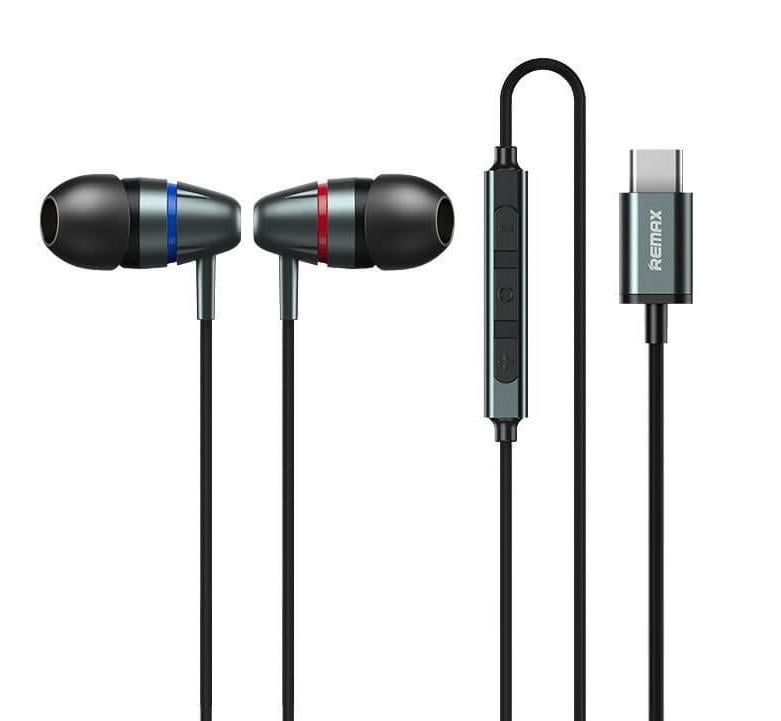 Наушники Remax RM-660a Type-C Metal Wired Earphone for Music Call 1,2 м Grey