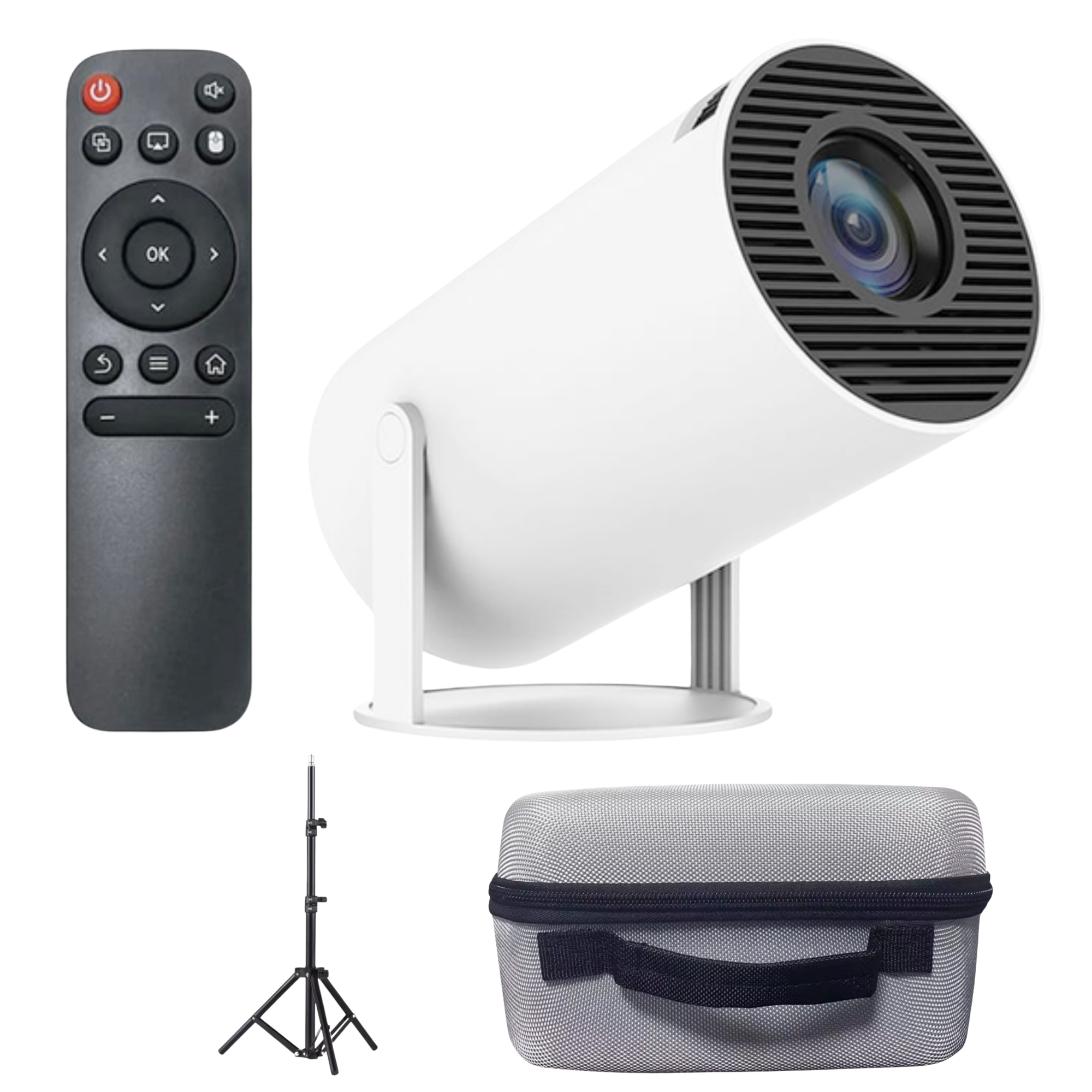 Комплект для домашнего кинотеатра проектор Magcubic HY300 PRO White/штатив 1,1 м/кейс для проектора (26404935) Комплект для домашнего кинотеатра проектор Magcubic HY300 PRO White/штатив 1,1 м/кейс для проектора (26404935)