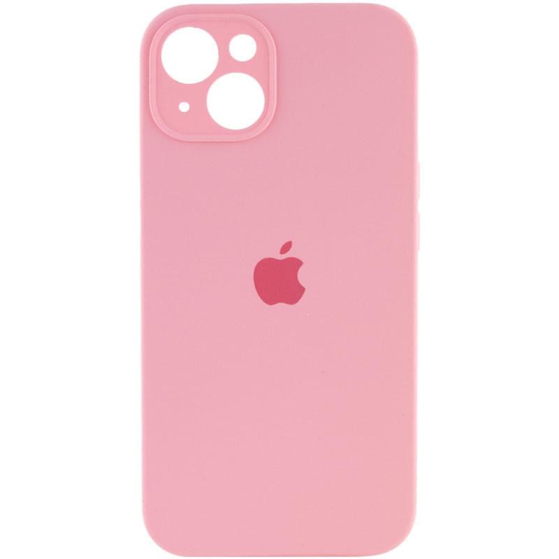 Силіконовый Чохол Накладка Закрита Камера Silicone Case Full Camera Для iPhone 13 Pink