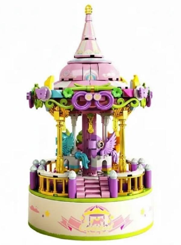 Конструктор Серия Fairy tale Magic Carousel Музыкальный ящик Карусель 430 деталей (2104619249)