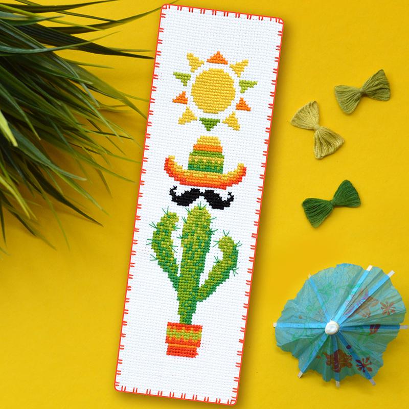Набор для вышивки закладки Кактус мексиканец (914)