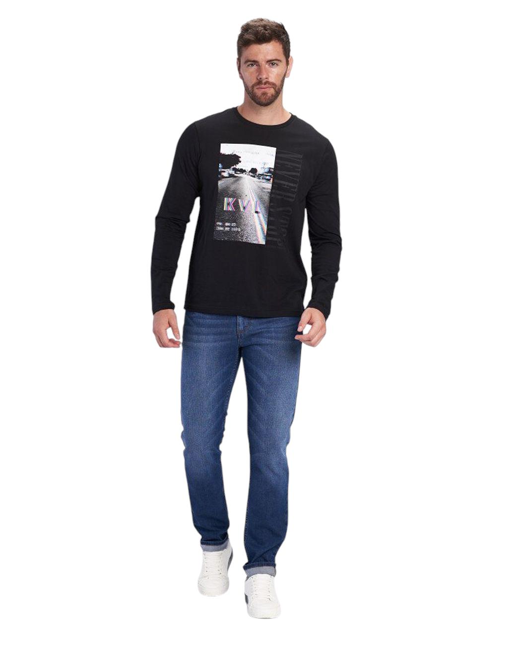 Лонгслив мужской Kenvelo 10106034.100 XL Черный (2050002963566) - фото 5