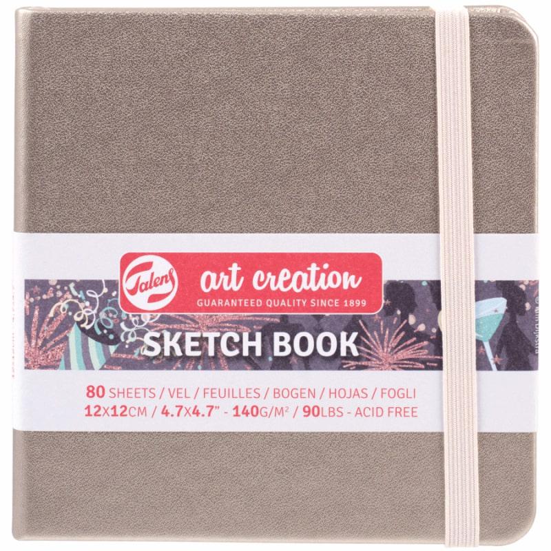 Альбом для графики Royal Talens Art Creation твердый переплет 140 г/кв. м 80 л. 12x12 см Pink Champagne (9314244M)
