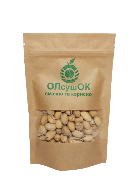 Фисташки жареные соленые в скорлупе ОЛсушОК 80 г (4820252920194)