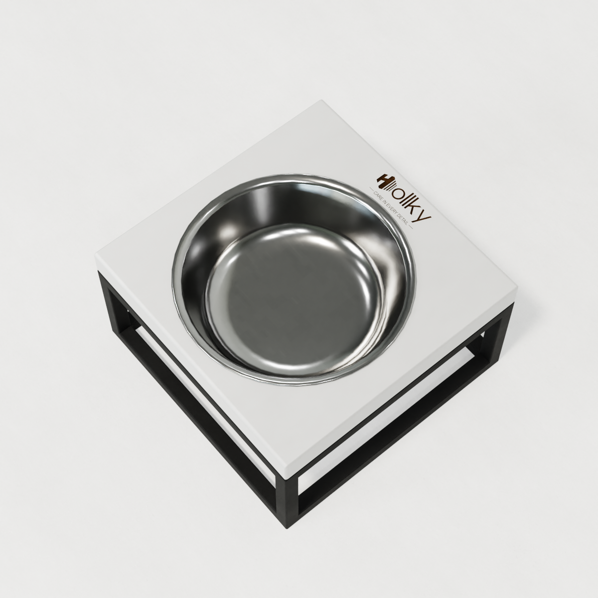 Миска на подставке для кошек и маленьких собак Hollky Base Solo S 0,45 л (S-18187-BLWH) - фото 8 Миска на подставке для кошек и маленьких собак Hollky Base Solo S 0,45 л (S-18187-BLWH) - фото 8