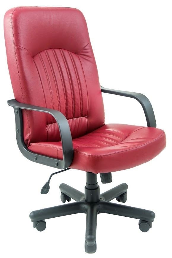 Офисное кресло руководителя Richman Фиджи Zeus Deluxe Berry М1 Tilt Красный (6013ee40ee03ef61f515e002)