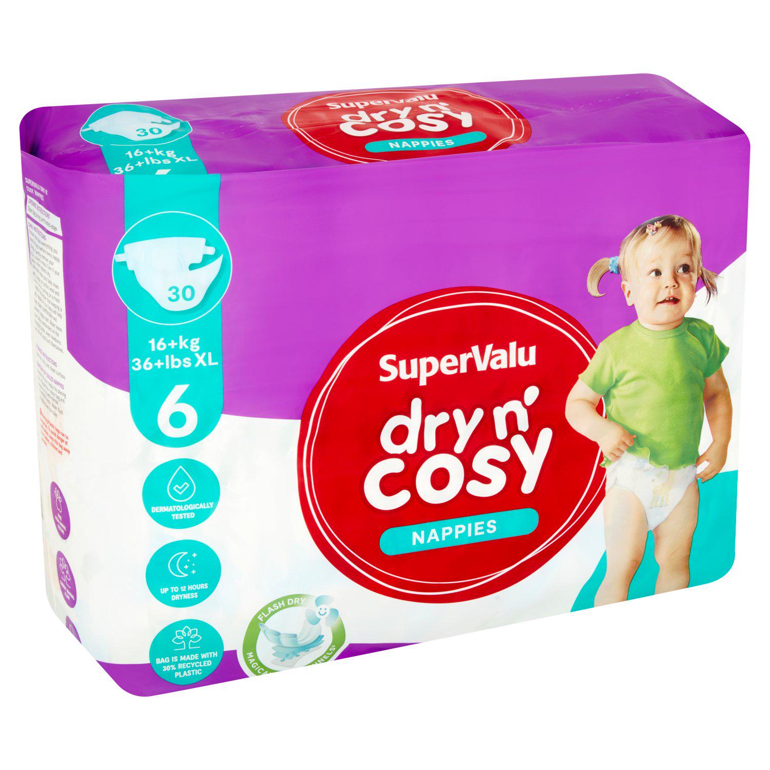 Подгузники SuperValu dry n\'cosy 6 16+ кг 30 шт. (14150) - фото 2