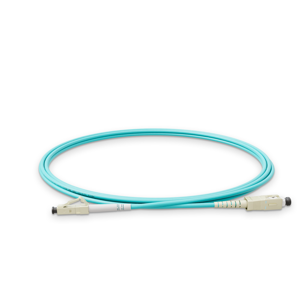 Патч-корд оптический NanoConnect SC/UPC-LC/UPC LSZH Multimode OM3 MM Simplex 2 мм 2 м Бирюзовый (2563285677)