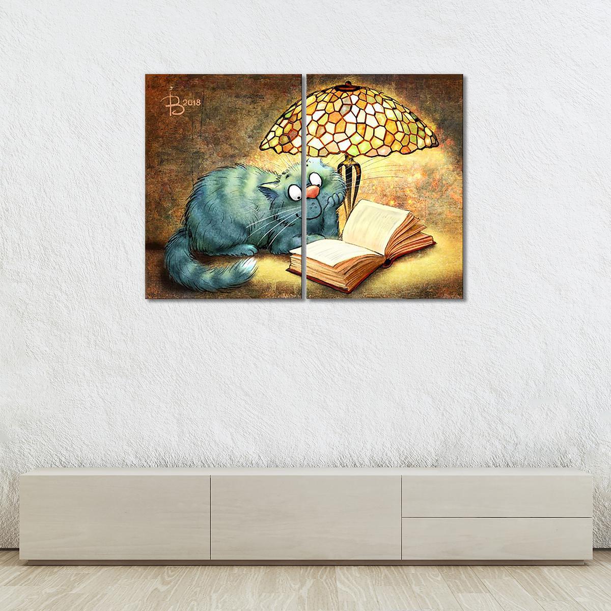 Модульная картина Знание - свет 2 модуля общий размер 50x75 см (_rinaz_20181634035)