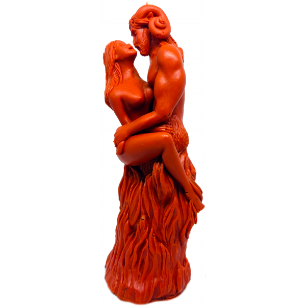 Свеча Жаркая пара 14 см Оранжевый (1780)